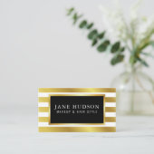 エレガント シンプル ミニマル 編集可能な名刺 名刺 (スタンド正面)