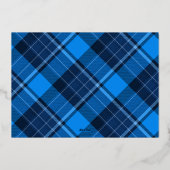 エレガント シンプル モダン ミニマル ファミリー フォト フォイル ホ 箔シーズンカード (裏面)