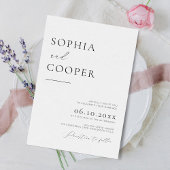 エレガント シンプル ラスティック ウェディング 招待状