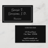 エレガント&シンプルBarrister名刺 名刺 (正面/裏面)