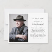 エレガント&シンプルThank You Funal Photo サンキューカード (正面)