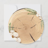 エレガント&シ素朴ックの結婚木材は日付を保存 (裏面)