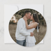 エレガント&シ素朴ックの結婚木材は日付を保存 (裏面)