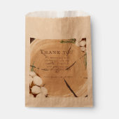 エレガント&シ素朴ッ結婚クの木製ありがとう フェイバーバッグ (正面)