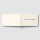 エレガント，スクリプトフォント「愛する記憶の中」葬儀 ゲストブック (全面)