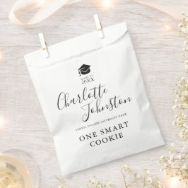 エレガント スクリプト 卒業パーティー お洒落な一枚 One Smart Cookie フェイバーバッグ