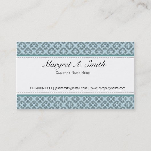 エレガント、スタイリッシュクラシック 名刺 (正面)