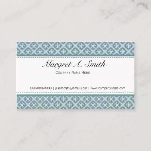 エレガント、スタイリッシュクラシック 名刺 (正面)