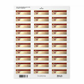 エレガント,スタイリッシュクリスマスオーナメント,フェイク金ゴールド ラベル (フルシート)