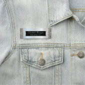 エレガント、スタイリッシュシルバーフレームのシークイン 名札 (インサイチュ)