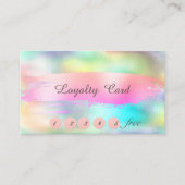 エレガント、スタイリッシュブラシストロークのホログラフィック ロイヤリティカード
