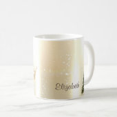 エレガント,スタイリッシュ松の木,クリスマス・トナカイ コーヒーマグカップ (正面右)