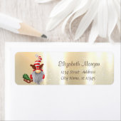 エレガント,スタイリッシュ金ゴールド北欧格言そり ラベル (インサイチュ)