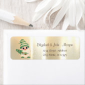 エレガント,スタイリッシュ金ゴールド北欧格言，松 ラベル (インサイチュ)