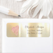 エレガント,スタイリッシュ金ゴールド,ハート ラベル (インサイチュ)