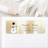 エレガント,スタイリッシュ雪だるま ラベル (インサイチュ)