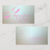 エレガント,スタイリッシュ,キラキラした点滅の参照カード 紹介カード (正面/裏面)