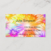 エレガント,スタイリッシュ，バルーン， Fireworks 名刺 (裏面)