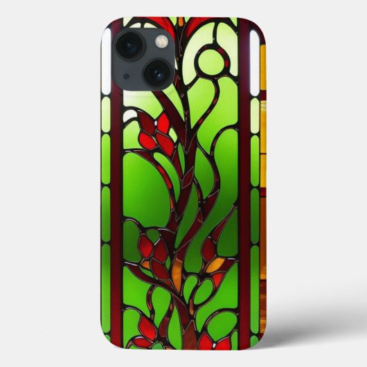 エレガント ステンドグラス ウィンドウ パネル Case-Mate iPhoneケース (裏面)