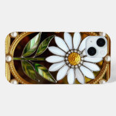 エレガント ステンドグラス ダイジー アート Case-Mate iPhoneケース (裏面 (横))
