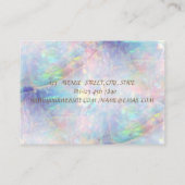 エレガント,ストライプダイヤモンド,オパール 名刺 (裏面)