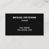 エレガント,ストライプパタストライプのーン 名刺 (裏面)