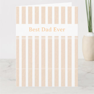 エレガント ストライプ Best Dad Ever オリジナル カード