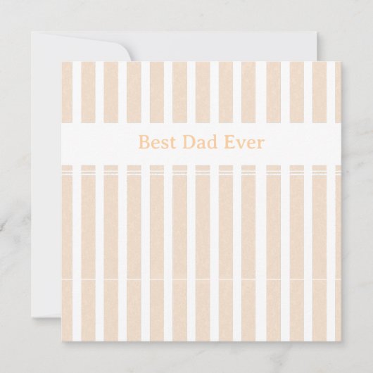 エレガント ストライプ Best Dad Ever オリジナル カード (正面)
