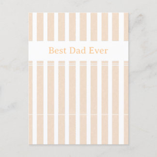 エレガント ストライプ Best Dad Ever オリジナル シーズンポストカード