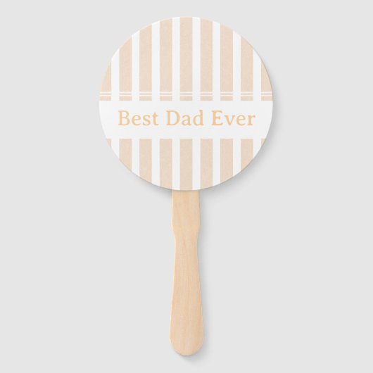エレガント ストライプ Best Dad Ever オリジナル ハンドファン (正面)