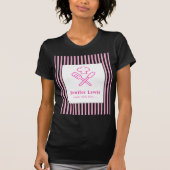 エレガント ストライプ Tシャツ (正面)