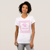 エレガント ストライプ Tシャツ (正面フル)