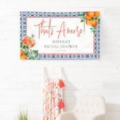 エレガント スプリッツ オレンジ ブライダル シャワー 横断幕 (インサイチュ)