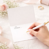 エレガント セージグリーン ピンク 結婚式 サンクスカード サンキューカード