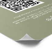 エレガント&セージモダングリーンハネムーン基金QRコード ポスター (角)