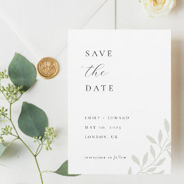 エレガント セージ グリーナリー ウェディングフォト Save the Date セーブザデート