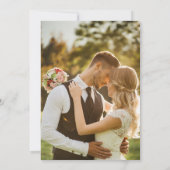 エレガント セーブ・ザ・デート シャンパンタワー フォト付 (裏面)