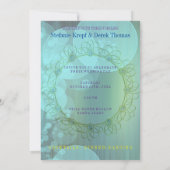 エレガント ソフト ティール バブル 案内状 (裏面)