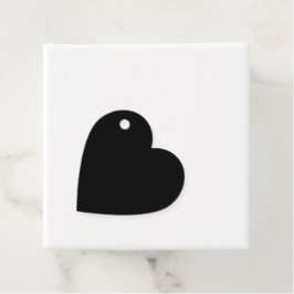 エレガント ソリッド ブラック フェイバータグ