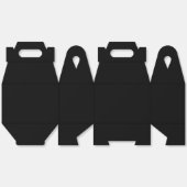 エレガント ソリッド ブラック フェイバーボックス (見開き)