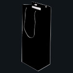 エレガント ソリッド ブラック ワインギフトバッグ<br><div class="desc">■ ブラック</div>
