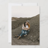 エレガント タイプ モノグラム フォト ウェディング インビテーション (裏面)