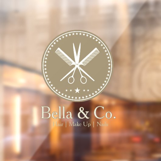 エレガント タイムレス プロフェッショナル ヘアー&ビューティーサロン ウィンドウサイン (シート2)