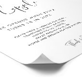 エレガント&タモダンイムカプセル1st誕生日サイン ポスター (角)