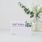 エレガント ダスティーブルー、シャンパン、及び ウィッシング ウェル エンクロージャーカード (スタンド正面)