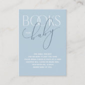 エレガント ダスティーブルー ブックリクエスト 封入カード エンクロージャーカード (正面)