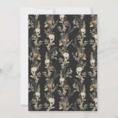 エレガント ダーク ムーディ ゴールド 1 枚の写真 ホリデー カード (裏面)