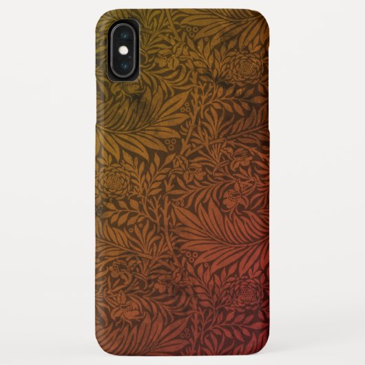 エレガント テラコッタ ボホ フラワー柄 Case-Mate iPhoneケース (裏面)
