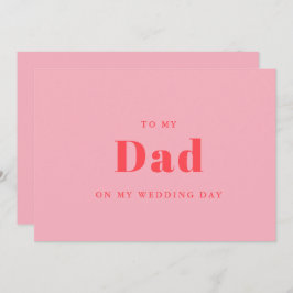 エレガント&トレンディー結婚式の日にパパに