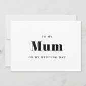 エレガント＆トレンディー 私の結婚式の日に母へ (正面)